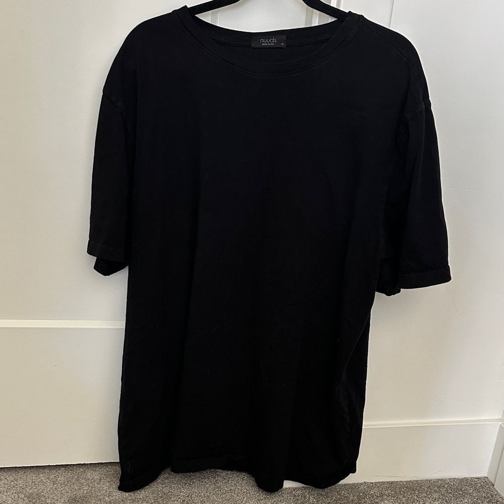 nuuds Black Short Sleeve Men's Tee